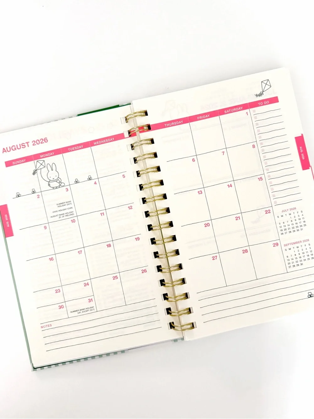 miffy 2027 Weekly Planner 17-month with Stickers